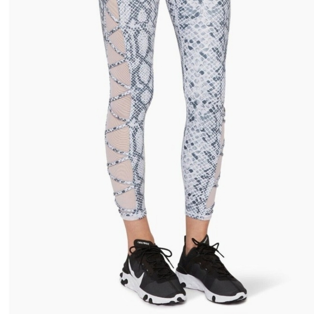 Good American Python Zig‎ Zag High Waist Leggings Size 2 NWT